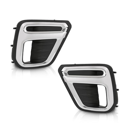 G-PLUS Front Fog Light Cover Bezel Trims, Compatible with Subaru Forester (submodel: Premier, Touring) 2019-2021, LH Driver & RH Passenger Side 2PCS, 57731SJ120, 57731SJ130