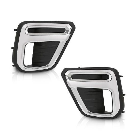 G-PLUS Front Fog Light Cover Bezel Trims, Compatible with Subaru Forester (submodel: Premier, Touring) 2019-2021, LH Driver & RH Passenger Side 2PCS, 57731SJ120, 57731SJ130