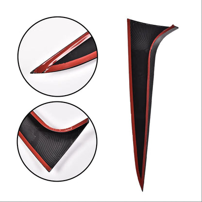 G-PLUS Rear Window Spoiler Side Wing Trim Carbon Black Cover Compatible with 2019-2021 BMW X4