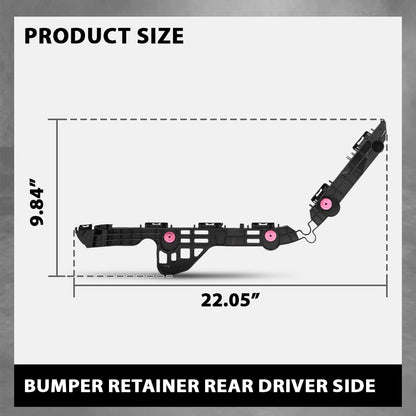 G-PLUS Rear Left Bumper Brackets Support, Compatible with Toyota Camry 2018-2024, Driver Side, 5257606160, TO1132128