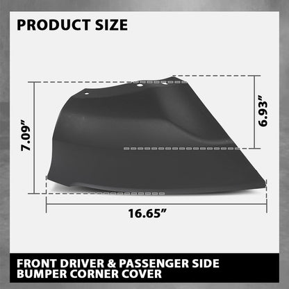 G-PLUS Pair Front Bumper Corner Cover, Compatible with Ford EcoSport 2018-2022, LH Driver & RH Passenger Side 2PCS, FO1017102, FO1016102