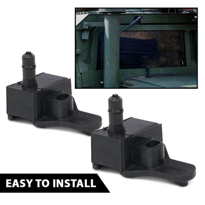 G-PLUS 2pcs Windshield Washer Nozzle Fit for HMMWV/HUMVEE 12338846