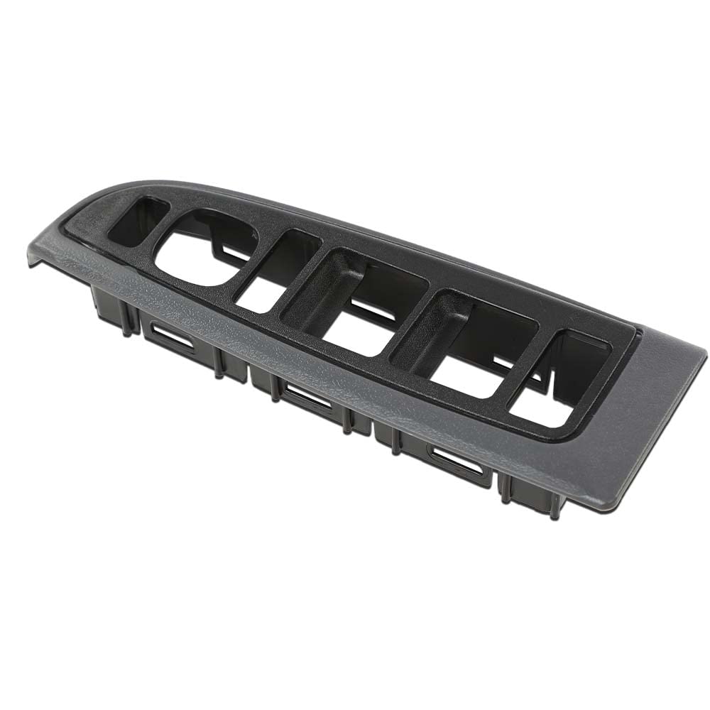 G-PLUS Window Switch Bezel Cover Driver Side, Push Button, Manual, Dark Gray, Compatible with Chevy Silverado/GMC Sierra 2003-2007