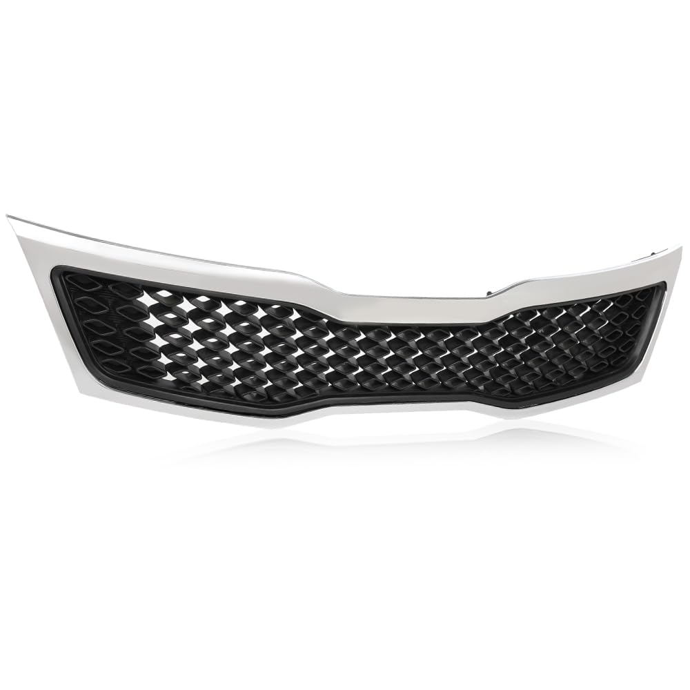 G-PLUS Chrome Bumper Replacement Grille Compatible with Kia Optima EX LX 2011 2012 2013（Not for Hybrid）KI1200143, 863502T000