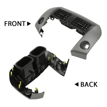 G-PLUS Center Dash A/C Heater Air Vent Cover Trim Bezel Switch Compatible with Toyota Rav4 2006-2012 Dashboard Air Vent Panel
