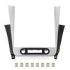 G-PLUS Radio Dash Bezel Trim Vent Compatible with Chevy Malibu 2008-2012 Sliver & Black Dashboard Cover