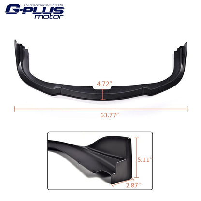 G-PLUS Polyurethane Winglet Aero Front Bumper Lip Splitter Diffuser Compatible with Impreza WRX Sti 2006-2007