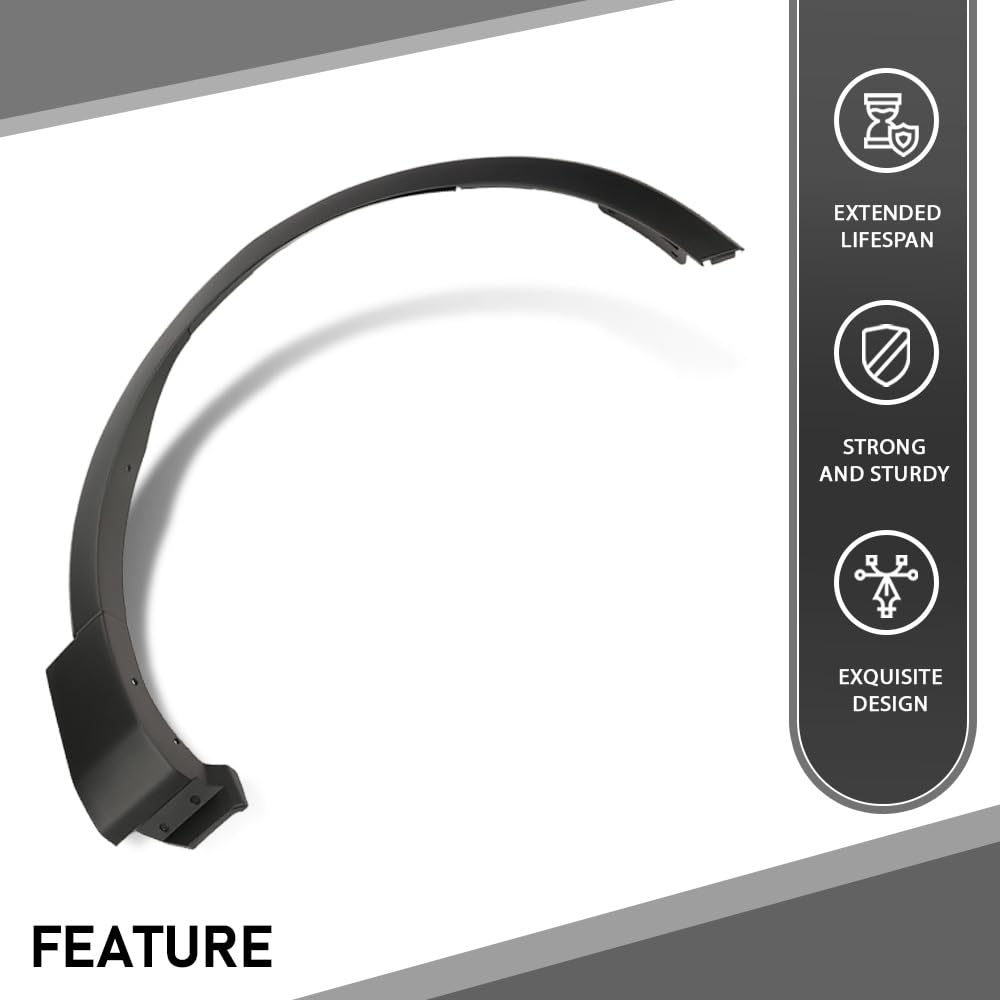 G-PLUS Front Right Fender Flares Compatible with Ford Explorer 2011-2015 Wheel Fender Arch Molding Trim, BB5Z16039AA, Factory Style