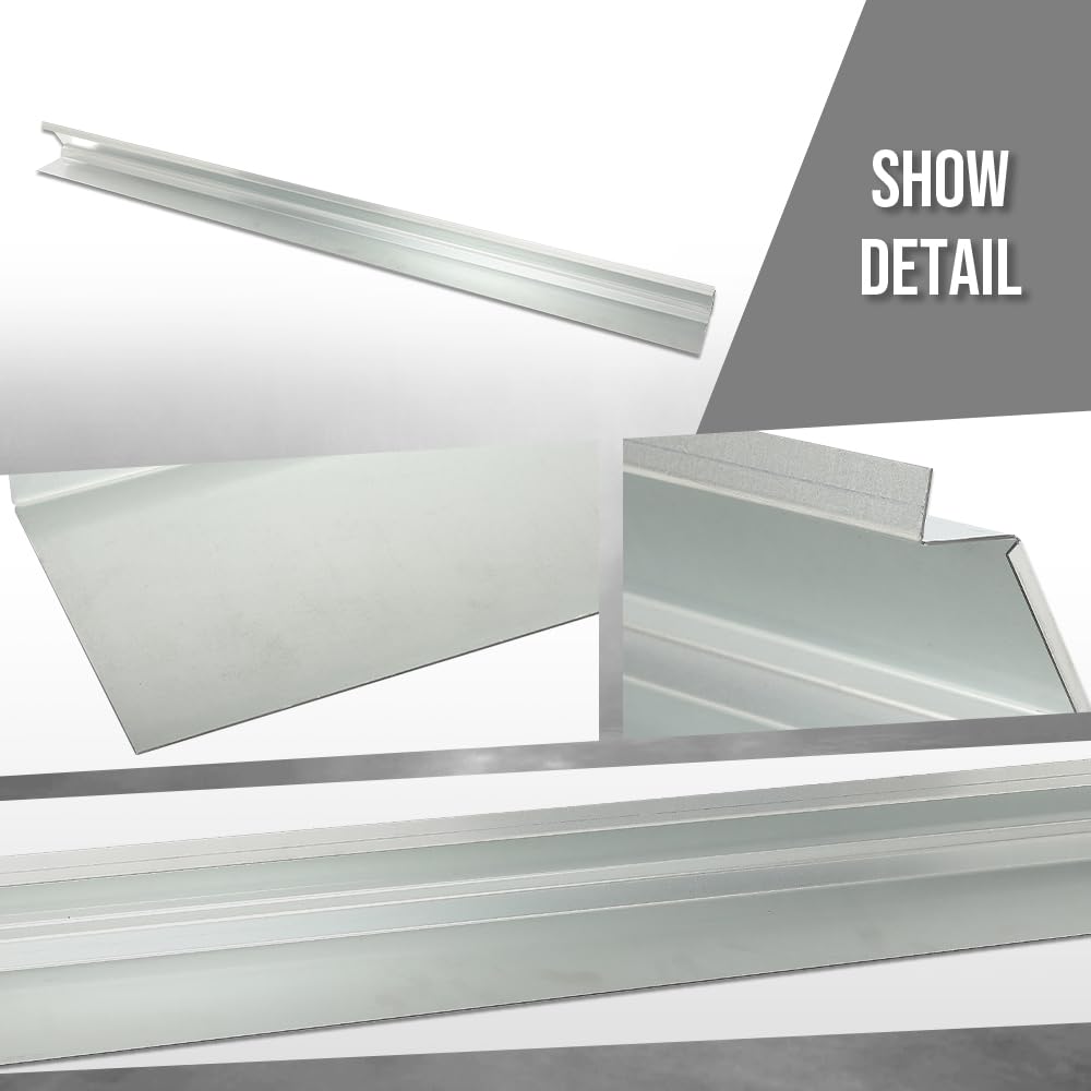 G-PLUS Rocker Panel Driver and Passenger Side Pair Compatible with Chevy Silverado GMC Sierra Pickup Truck Crew Cab 2014 2015 2016 Silver