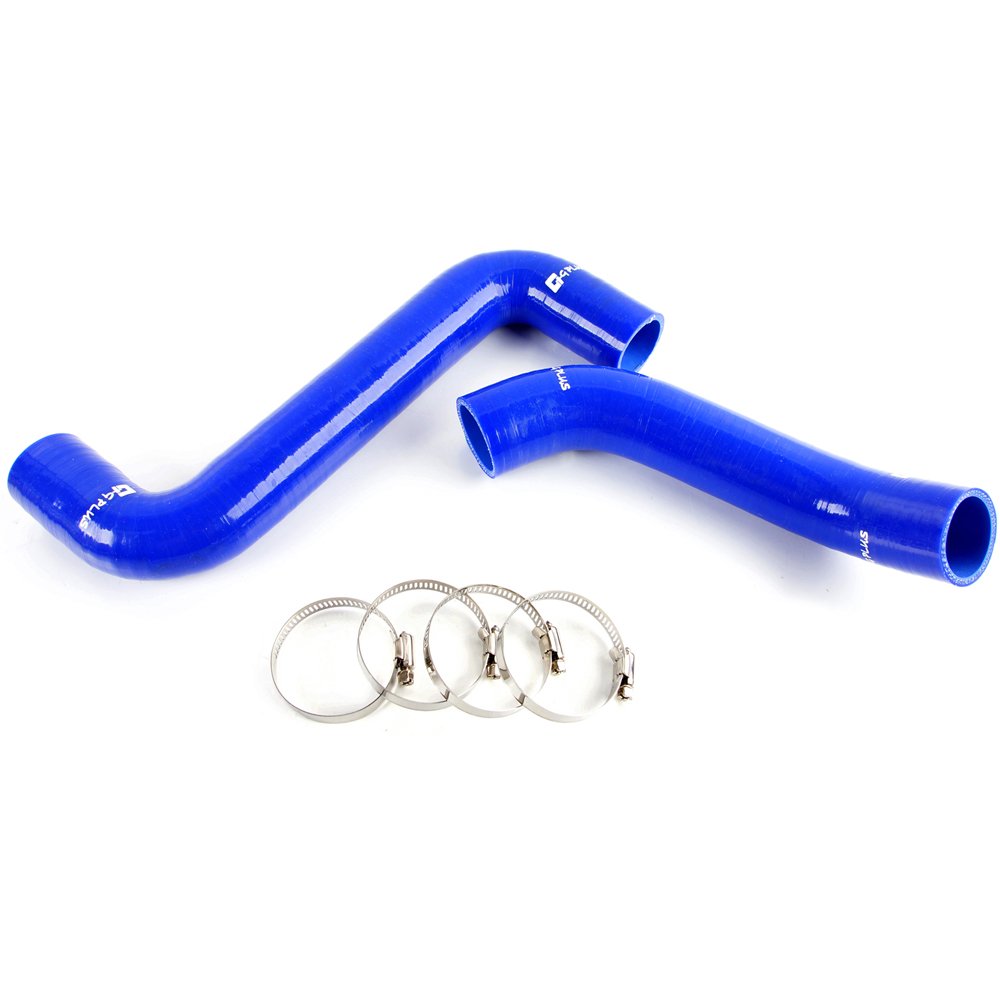 G-PLUS Silicone Radiator Coolant Hose Kit Clamps Compatible With Subaru Impreza WRX/STi GDA/GDB EJ207 2002-2007 Blue 2 PCS