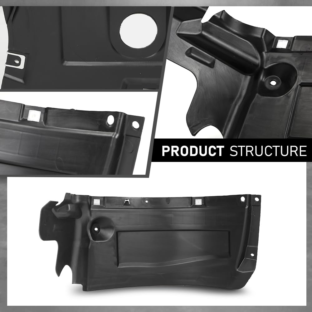 G-PLUS Fender Liner Front Passenger Right Side Compatible with Audi A6 S6 2016-2018 4G0853888J, AU1251110