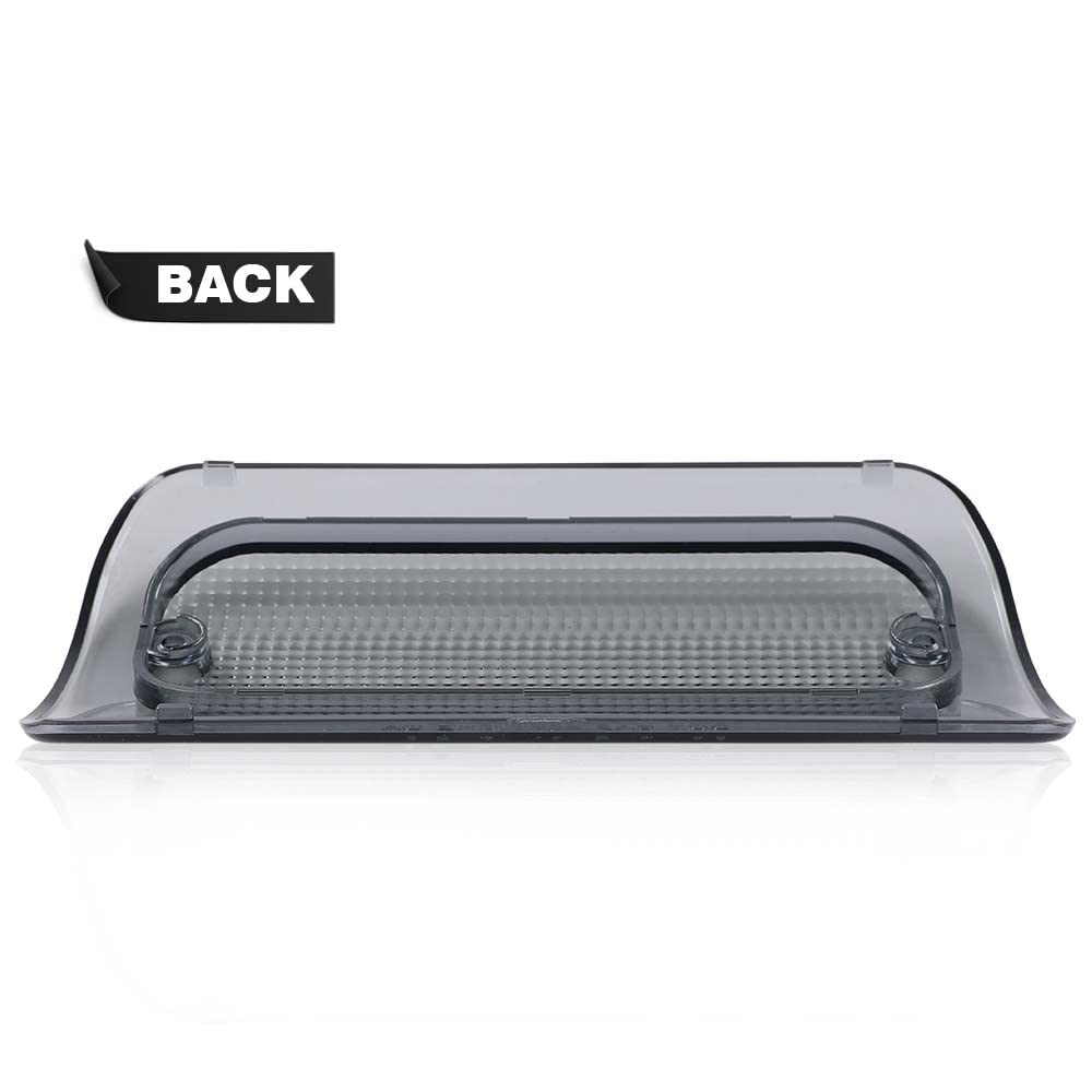 G-PLUS 3rd Brake Light Lens Smoke Cover Compatible with Chevy S10/ Fit GMC Sonoma 1994-2004 (Extended Cab Only) Brake Light Assembly 16520288 923-287 High Mount Stop Brake Light