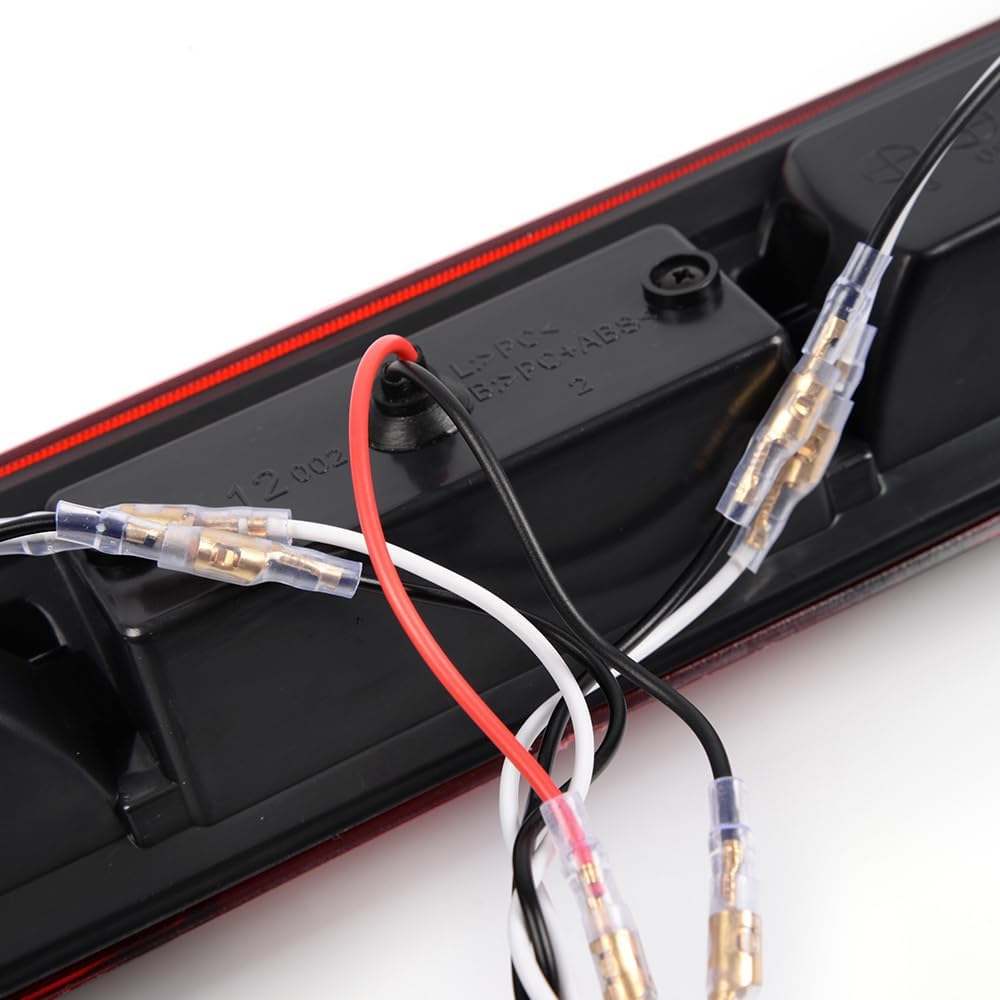 G-PLUS LED Third Brake Light Compatible With Chevy Silverado GMC Sierra 1500 2500HD 3500 1999-2006,3RD Cargo LED Tail Lamps Chrome Housing Red & Smoky Lens