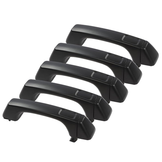 G-PLUS Door Handle Set Compatible with Hummer H3 2006-2010 15296933 15794314 25957909, 25957911 Front and Rear Set of 5 Black