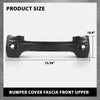 G-PLUS Bumper Cover Fascia Front Upper Compatible with Jeep Grand Cherokee 2016-2022,Fit Models without Park Assist System, With Tow Hook Holes