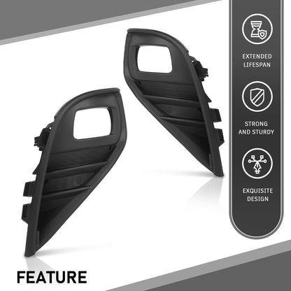 G-PLUS Fog Light Bezel Driver and Passenger Side Pair Compatible with Toyota Highlander 2020-2022 TO1038239