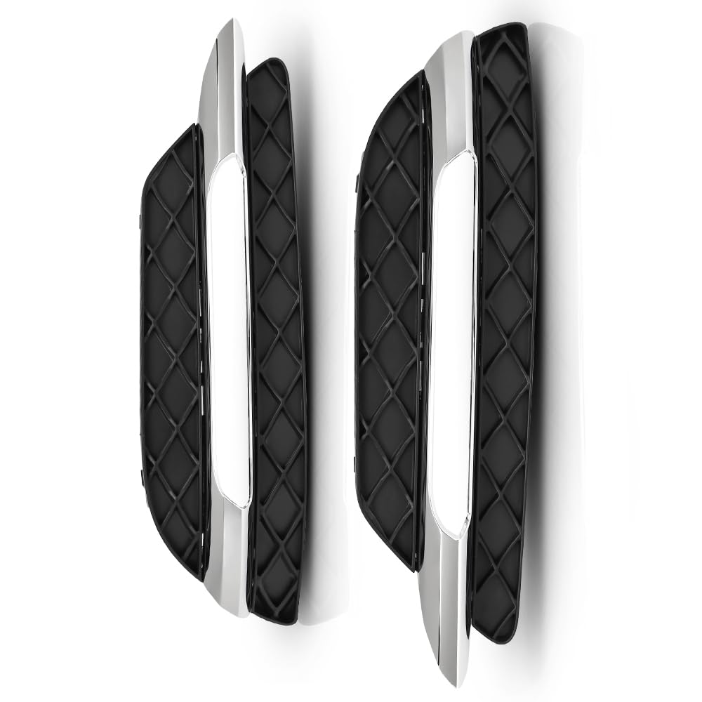 G-PLUS Pair Fog Light Cover Daytime Running Light Cover, Compatible with Benz C250 C350 2012-2015/C300 2012-2014 w/o AMG Package & Sport Package, LH Driver & RH Right 2PCS, 2048803224, 2048803324