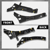 G-PLUS Front Bumper Mount Bracket Support Holder Compatible with Jaguar XJ 2010 2011 2012 2013 2014 2015 2016 2017 2018 2019 Black