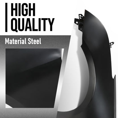G-PLUS Fender Front Left Driver Side Compatible with Cadillac ATS Sedan 2013 2014 2015 2016 2017 2018 GM1240380, 84110677 Primed Black