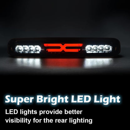 G-PLUS Third Tail Type X Brake & Reverse Light, High Mount Stop Lamp, Compatible with 1999-2006 Chevy Silverado/Fit GMC Sierra 1500 2500 3500 & HD Models 5978318 16525205 Turn Signal Light