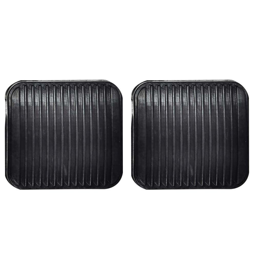 G-PLUS Brake and Clutch Pedal Pad Kit 2pcs Compatible with Jeep Wrangler TJ LJ 1987-2006 Fit Jeep Cherokee XJ 1987-2001 20780 Black