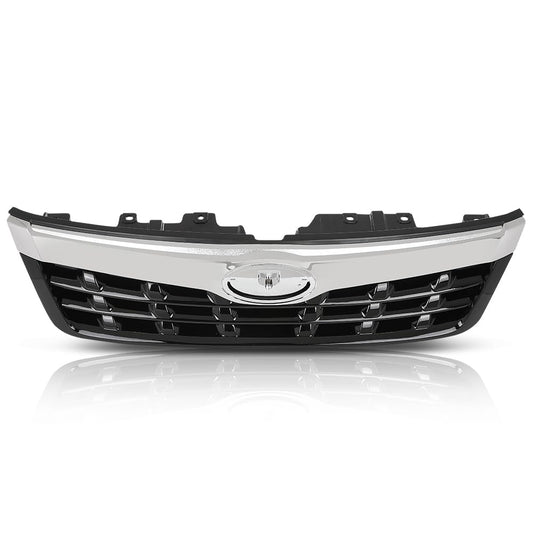 G-PLUS Front Grille Assembly w/Chrome Trim Compatible with Subaru Forester 2011-2013 Upper Bumper Grill Replacement for 91121SC040, 91122SC050