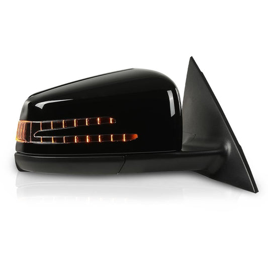 G-PLUS Side Mirror Heated w/Memory Puddle Light Right Passenger Side Compatible with Benz CLA250 (submodel: 4Matic, Base) 2014-2016/Fit Benz CLA45 AMG 4Matic 2014-2016 1178101076 Glossy Black