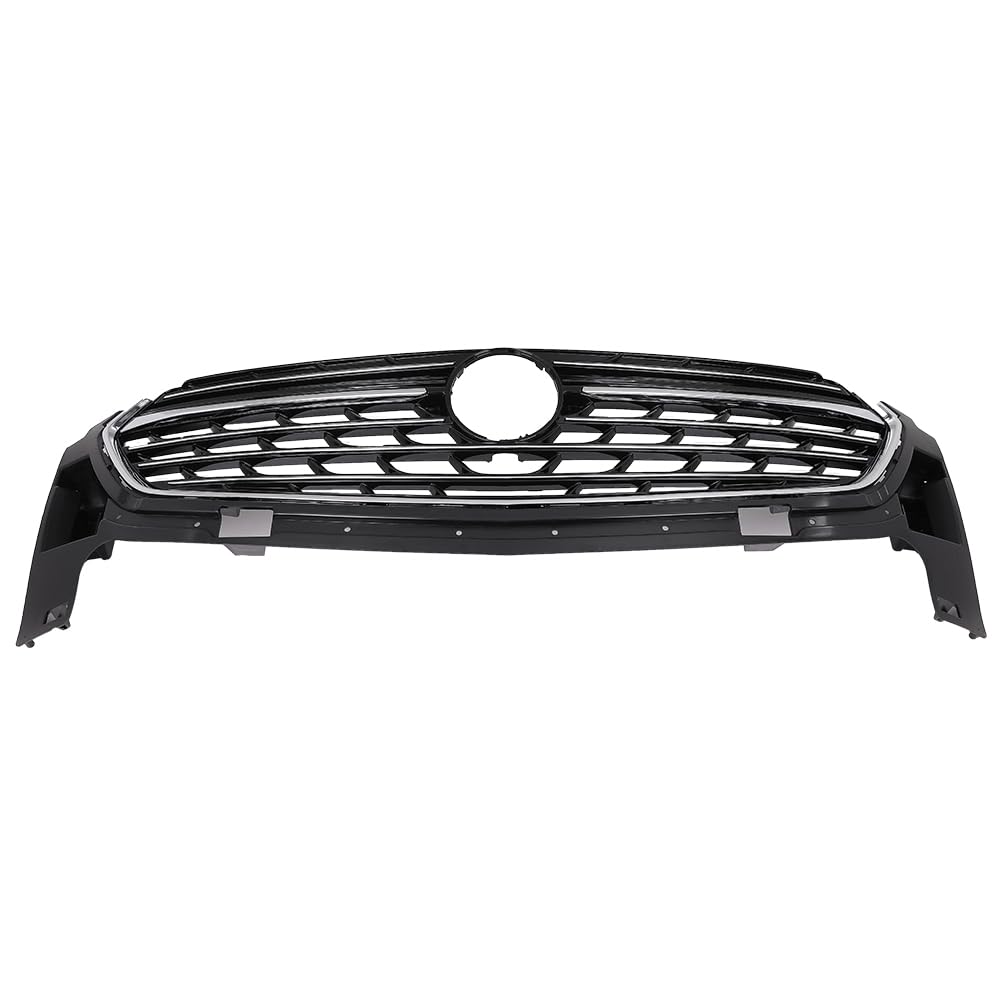 G-PLUS Front Bumper Upper Grille Chrome Black Compatible with Buick Envision Avenir 2021 2022 2023 84899914