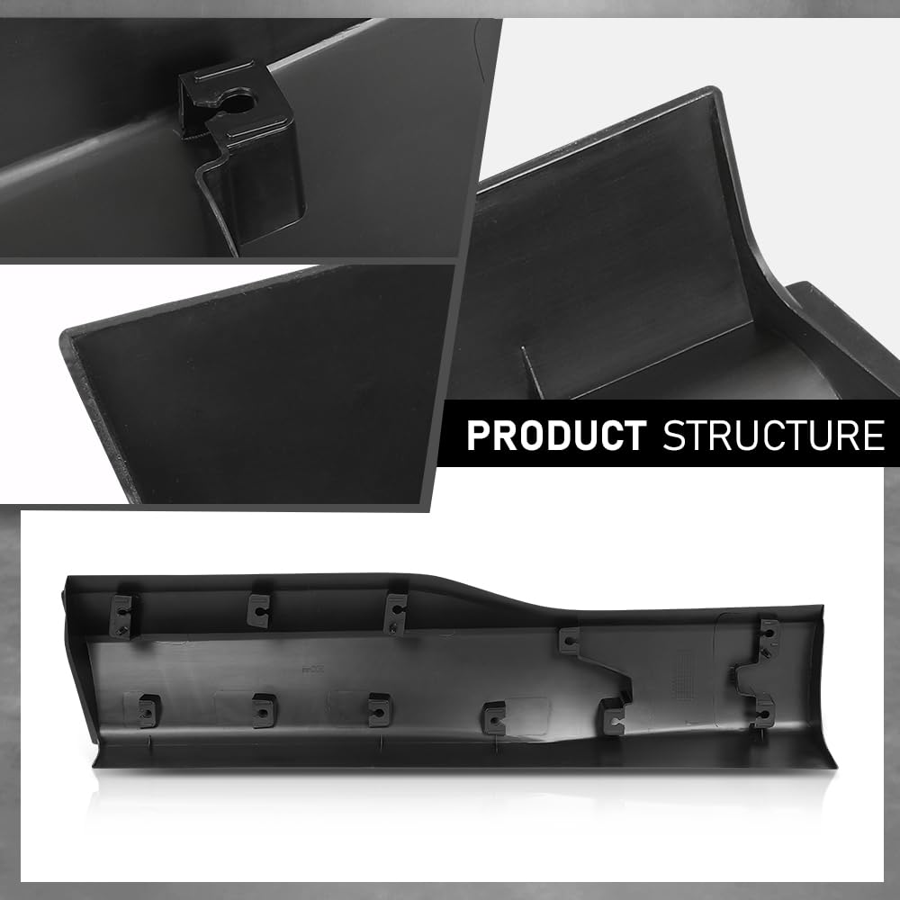 G-PLUS Rear Right Lower Door Molding and Beltlines, Compatible with Ford Edge SPOR/ST/ST-Line/Titanium 2015-2023, Passenger Side, FT4Z5825556AB, FO1505112