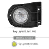 G-PLIS Front Bumper Fog Light with Bracket Left and Right Side Pair Compatible with Toyota Corolla Cross XLE & XLE Hybrid 2022-2024 81210 12240, 116-10303R, TO1038252, TO2592142, TO1039252 Black