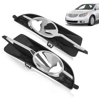 G-PLUS Fog Light Lamp Trim Bezel Cover Compatible with Buick Lacrosse 2010 2011 2012 2013 /Fit Buick Allure 2010 Fog Light Cover Trim 20859108 GM1039120 20859107 GM1038131