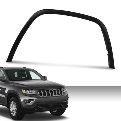 G-PLUS Front Right Passenger Side Fender Trim, Compatible with Jeep Grand Cherokee 2011-2016, Black Plastic Wheel Opening Molding Trim 1pc Fender Flare ‎1MP39RXFAE, CH1290106