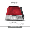 G-PLUS PairTail Light Assembly Rear Brake Lamp, Compatible with Toyota Tercel 1995-1999, Red Lens LH & RH 2PCS, 8156116530, 8156016630 Luces Traseras