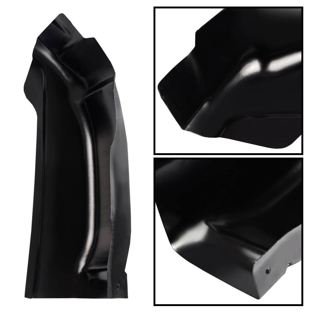 1 Pair Cab Corners Covers Fit For Chevy Silverado GMC Sierra 1999-2007 4 Door Extended Cab Trucks Black