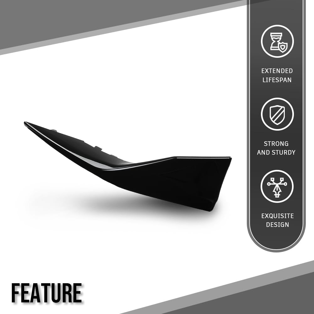 G-PLUS Front Lower Left Side Bumper Molding Trim Compatible with Toyota Camry SE 2025 TO1046135, 52713AQ040 Glossy Black