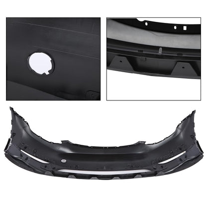 G-PLUS Front Bumper Cover Compatible with Tesla Model Y 2020 2021 2022 2023 w/Park Sensor Hole, 149374500A, 1493736S0A, Black Primed