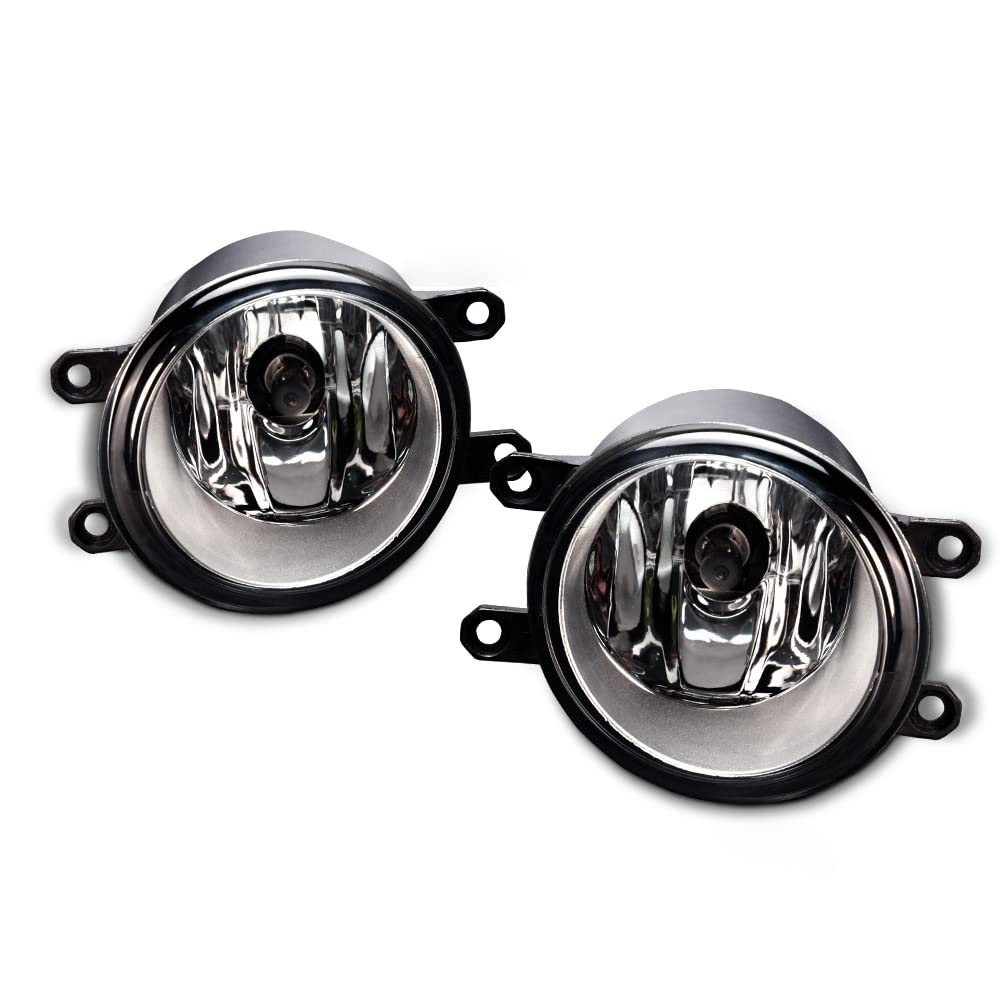 G-PLUS Front Bumper Fog Lights Compatible with Toyota Camry Corolla Yaris Lexus Clear Driving LH&RH Side Fog Lamps neblineros para autos delantero faros antiniebla