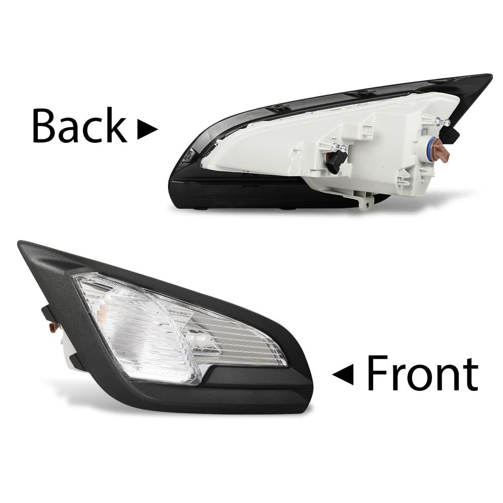G-PLUS Front Fog Lights Pair Compatible with Ford EcoSport 2018 2019 2020 2021 2022 GN1Z15266AA, GN1Z15266AB, GN1Z15266BC, GN1Z15266BD, N1Z15266AA, GN1Z15266AB 2PCS White