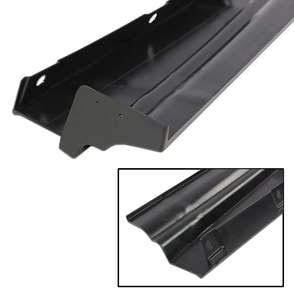 G-PLUS Rear Bumper Fillers Set Compatible With 1979-1985 Eldorado Black Plastic Painted Bumper Fillers 7pcs