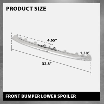 G-PLUS Front Bumper Cover Lower Spoiler Molding Trim, Compatible with Audi A8 & S8 2015-2018 W/S-Line Package, Silvery, AU40807110, 4H0807110C