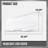 G-PLUS Headlight Lens Cover Compatible with Benz CLS W218 CLS350 CLS500 CLS550 2010 2011 2012 2013 2014 Left & Right Front Headlamp Lens Cover Clear