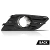 G-PLUS Front Left Driver Bumper Insert Fog Light Bezel Trim Compatible with Buick Encore 2013 2014 2015 2016 GM1038172, 95470236 Chrome Black