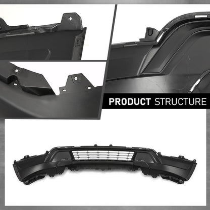 G-PLUS Front Lower Bumper Cover Fascia Compatible with Ford Explorer 2018 2019 (Submodel: Base, XLT), JB5Z17D957AB, FO1015127, Primed Black