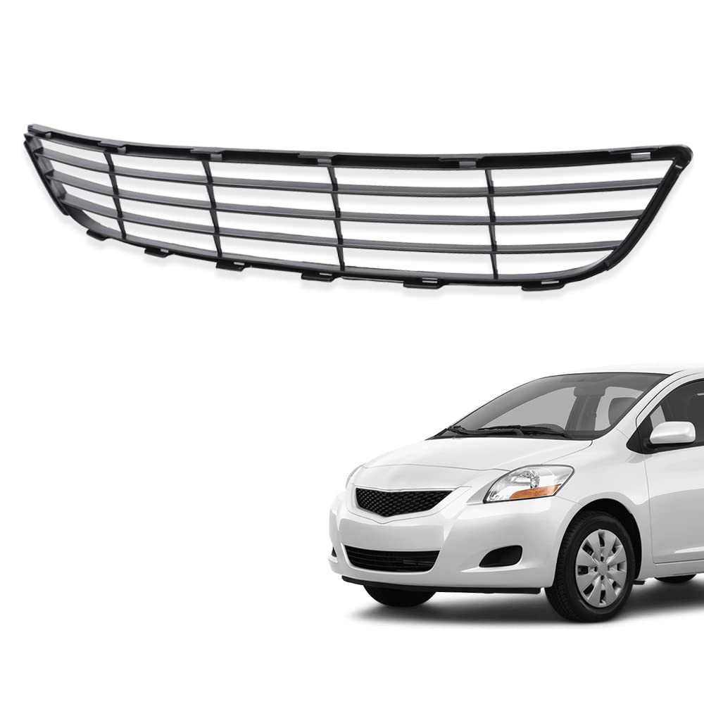 G-PLUS Front Bumper Grille Compatible with 2007-2008 Toyota Yaris Sedan (4 door model) 5311252240 TO1036108