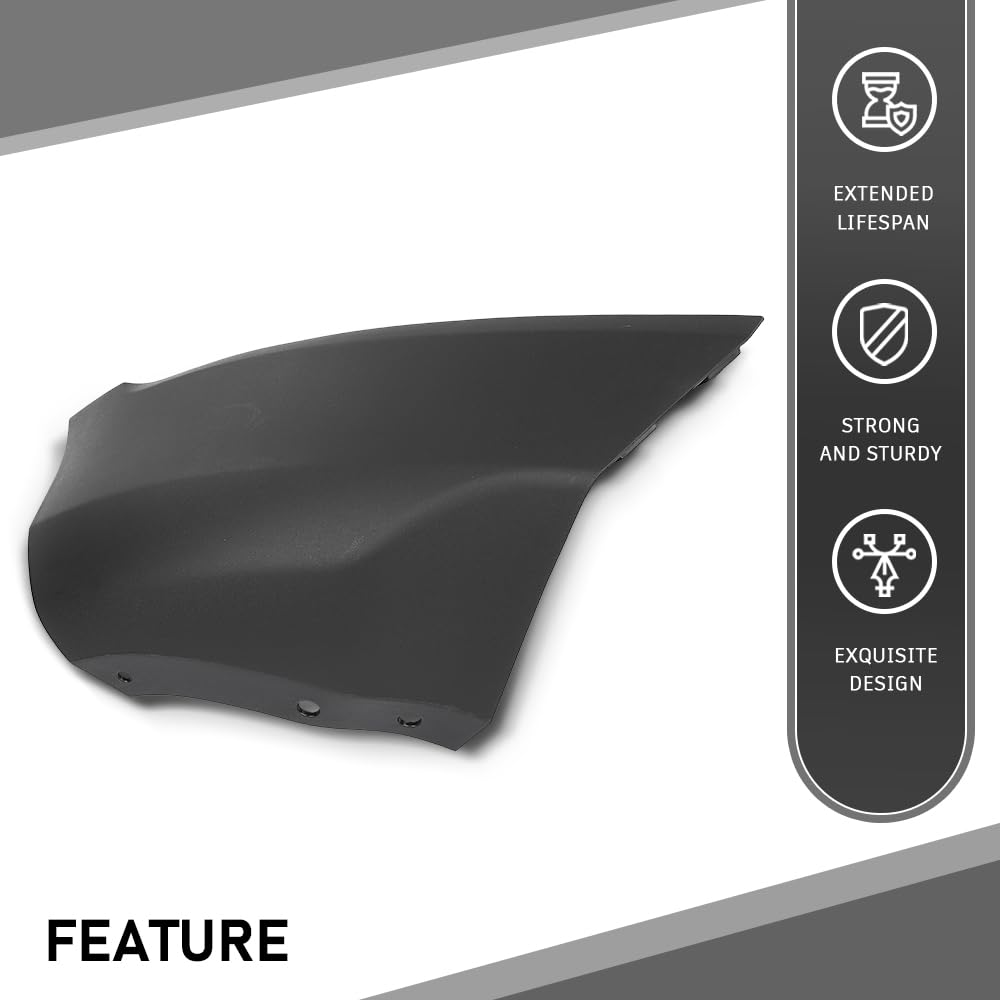 G-PLUS Front Right Bumper Corner Cover, Compatible with Ford EcoSport 2018-2022, Passenger Side, FO1017102, GN1Z17D957DB