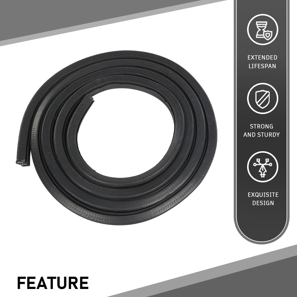 G-PLUS Front Door Rubber Weatherstrip Seal LH or Right 1pc Compatible with Cadillac Escalade 2002-2006 Fit for Chevy Silverado Suburban GMC Sierra 1999-2006
