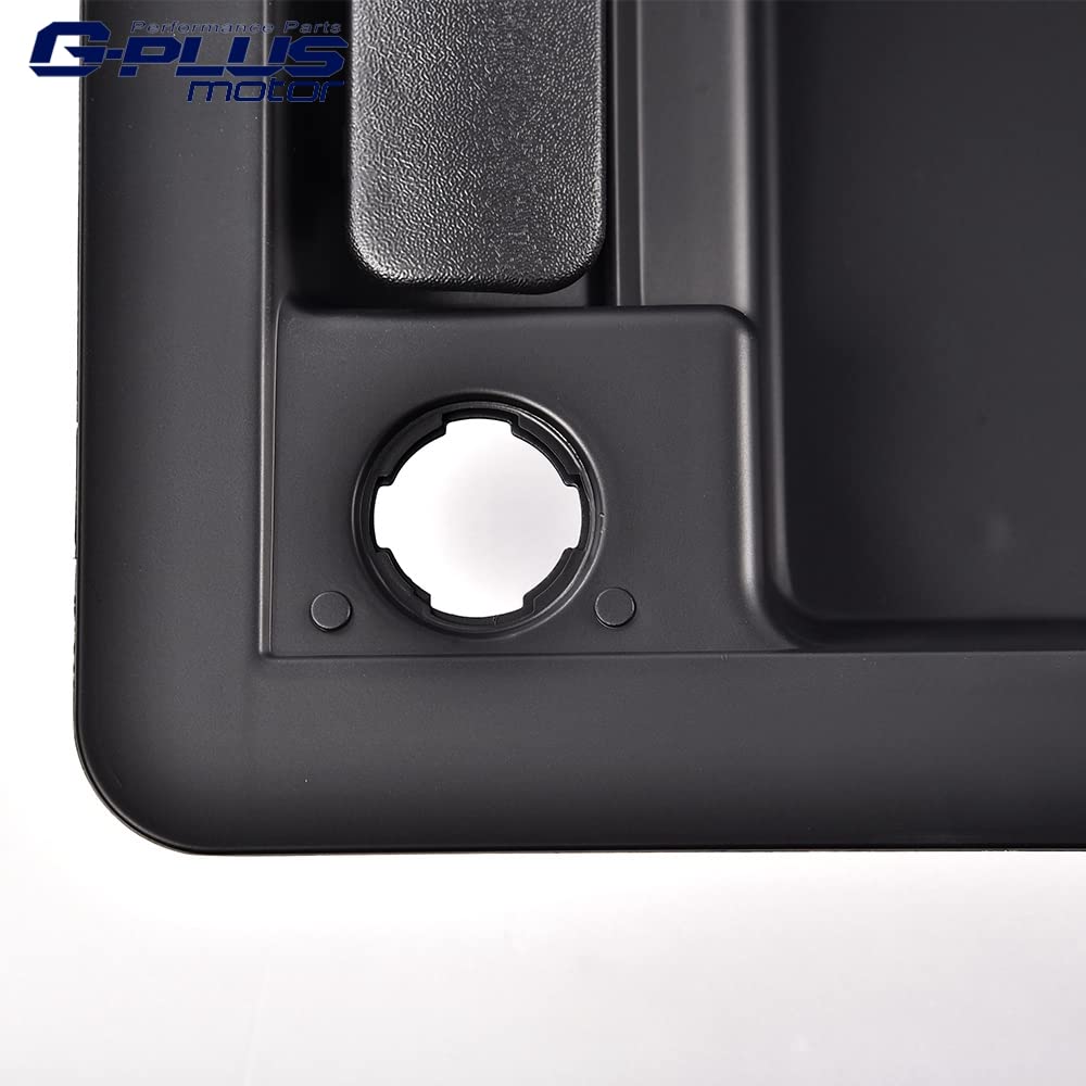 G-PLUS Rear Cargo Door Handle & License Plate Tag Bracket Compatible with Ford Van E150 E250 E350 6C2Z-15434A20-AA, FO1820100