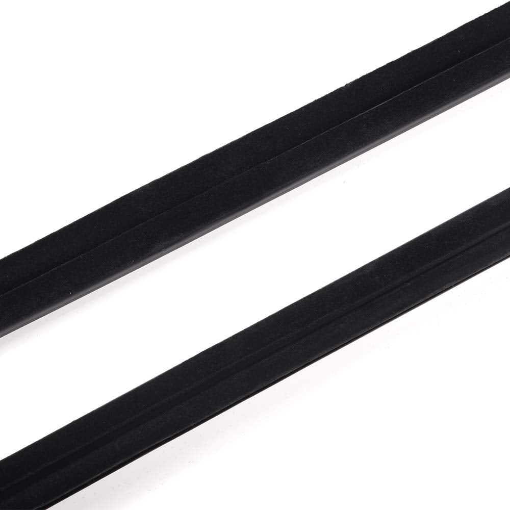 4PCS Weatherstrip Window Seal Compatible for Honda Civic 4 Door 2006-2011 Outside Trim Seal Belt Black