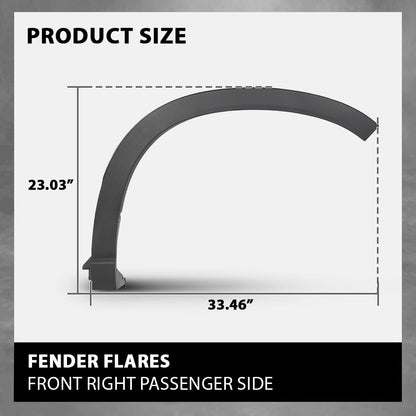 G-PLUS Front Right Fender Flare Compatible with Subaru Forester 2019 2020 2021 Wheel Arch Molding 91112SJ200, SU1291102