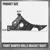 G-PLUS Front Right Bumper Grille-Side Bracket Compatible with Buick LaCrosse 2010 2011 2012 2013 22782286, 20909986, 22769416 Black